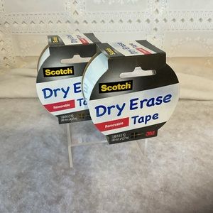Dry Erase tape x 2 Scotch 3M 1.88’’ x 5 yds
